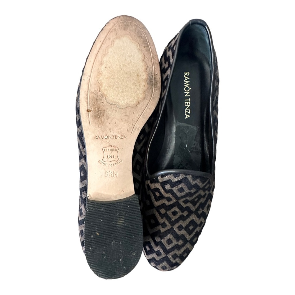 Ramon Tenza Geometric Print Loafer Flats Size 8.5N - Picture 6 of 7